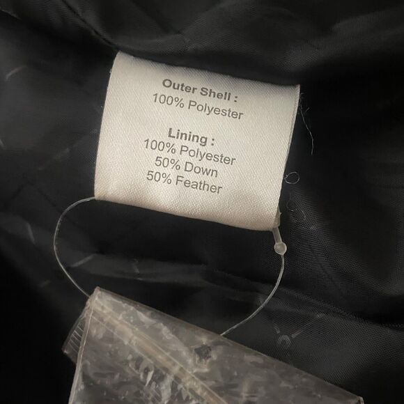 Coldwear Women’s Down Feather Red Removable Fur Hood Puffer Jacket Coat Size L - Picture 7 of 12